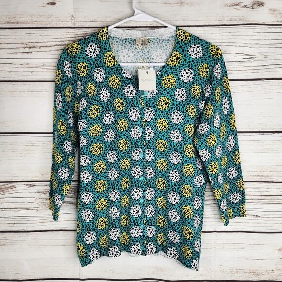 Madison Women's Cardigan Dots Sweater Size Small NWT Casual - Picture 2 of 7